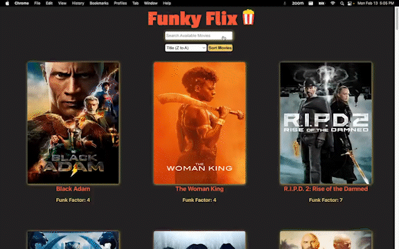 Funky Flix app